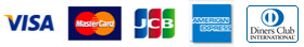 VISA MasterCard JCB AMERICAN EXPRESS DinnersClub